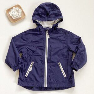 Hanna Andersson Jersey Lined Navy Hooded Jacket
